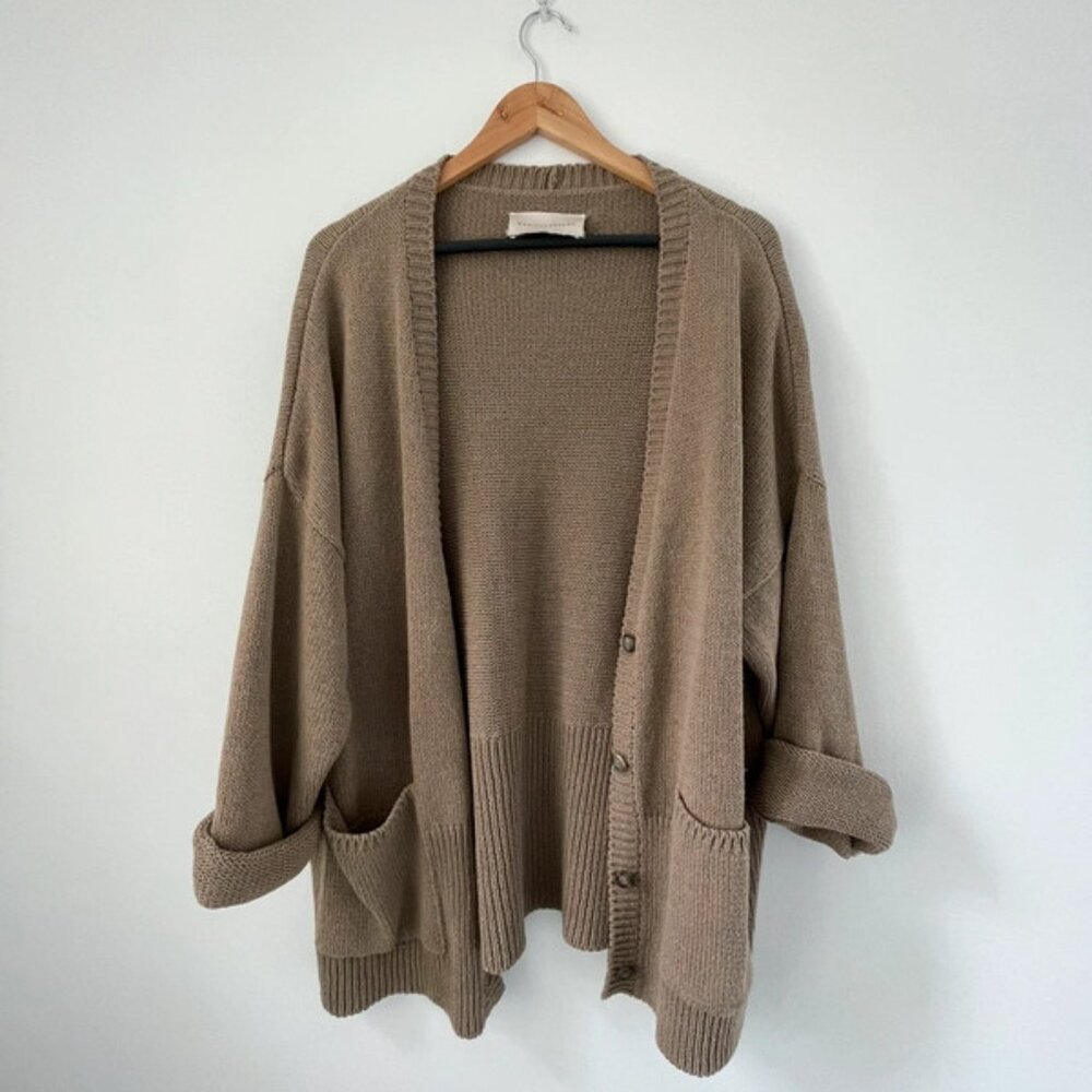 Monica Cordera Chunky Cardigan Camel